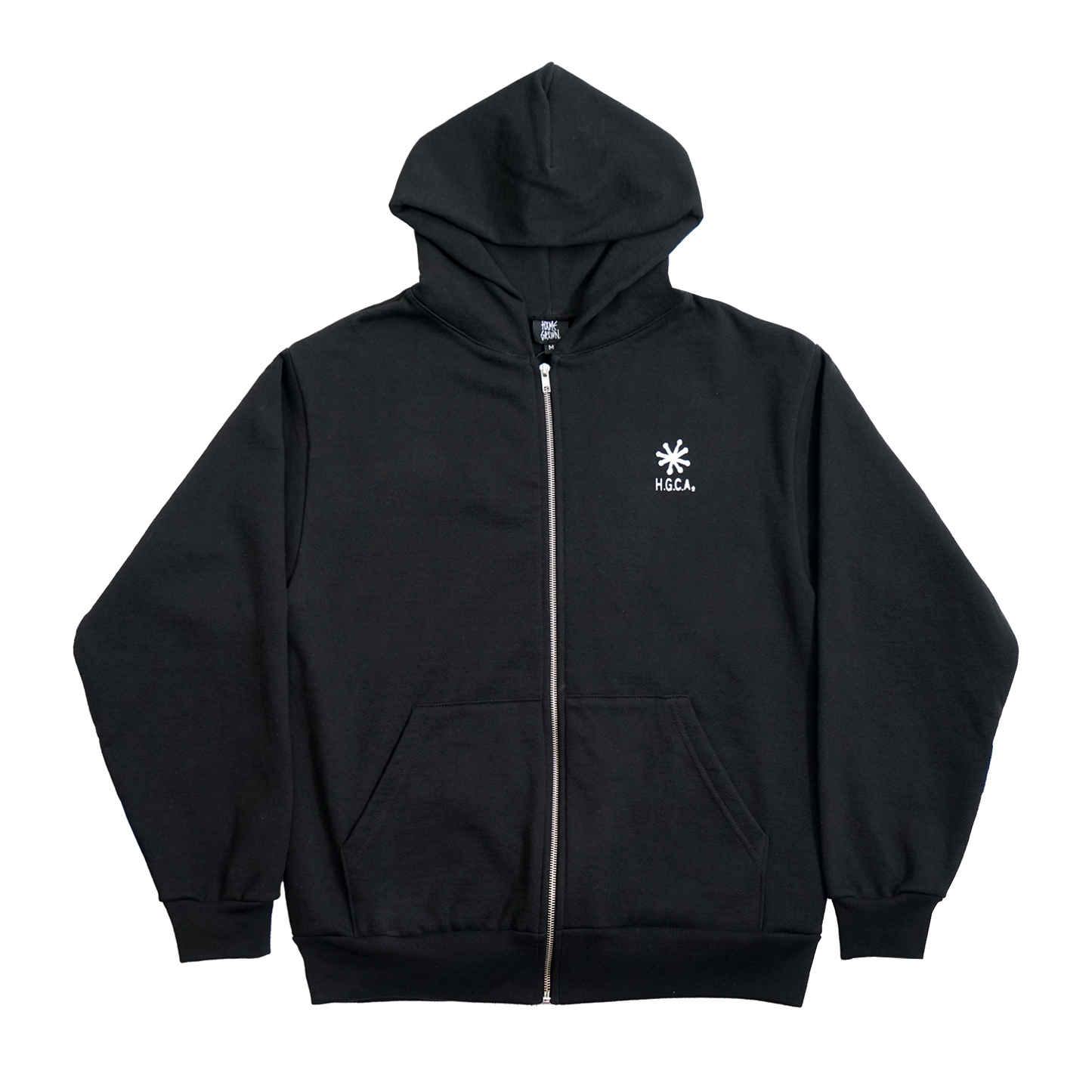 Black Logo Zip Hoodie
